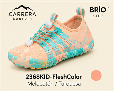 Carrera Brío Niños · Melocotón / Turquesa