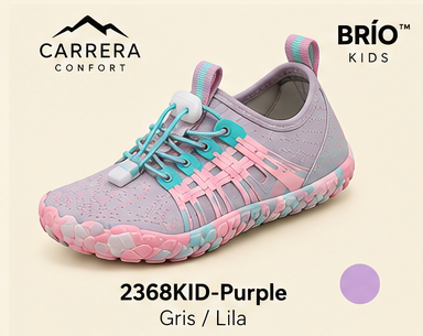 Carrera Brío Niños · Gris / Lila
