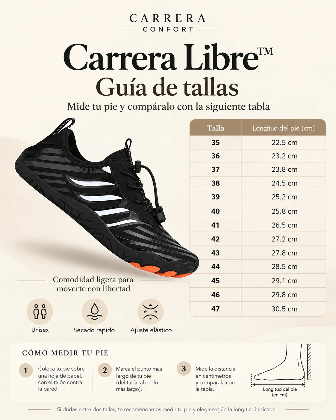 Guía de tallas