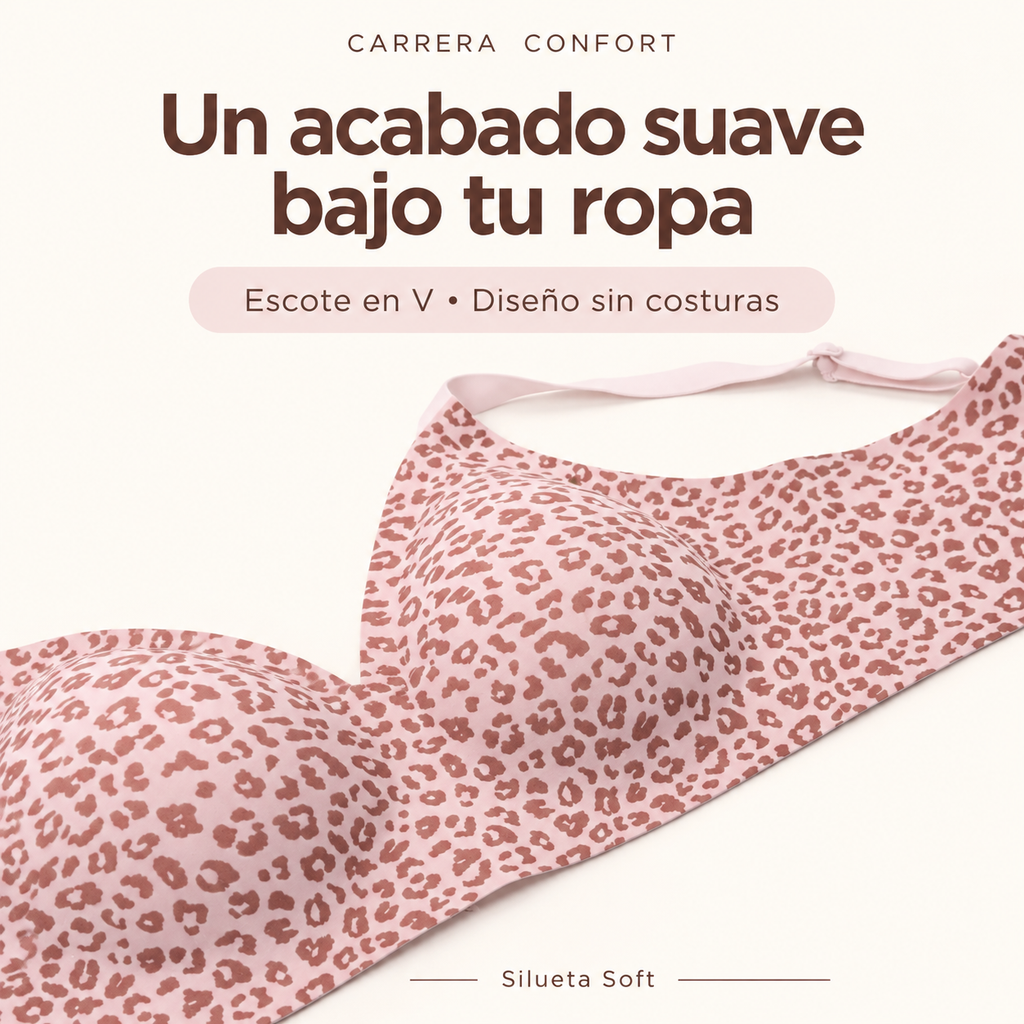 Silueta Soft: escote en V y diseño sin costuras