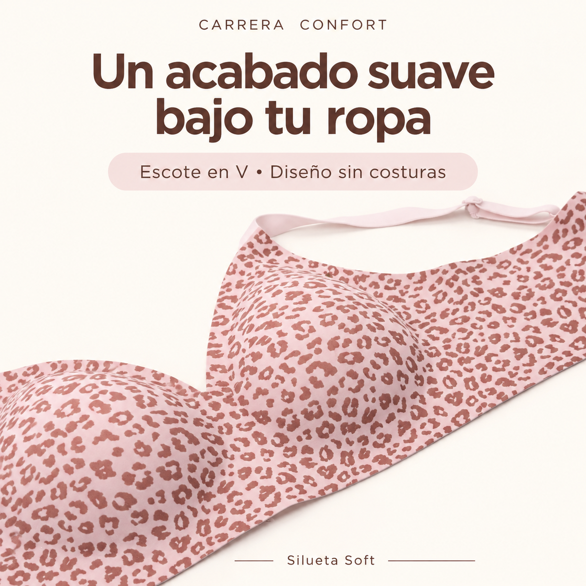 Silueta Soft: escote en V y diseño sin costuras