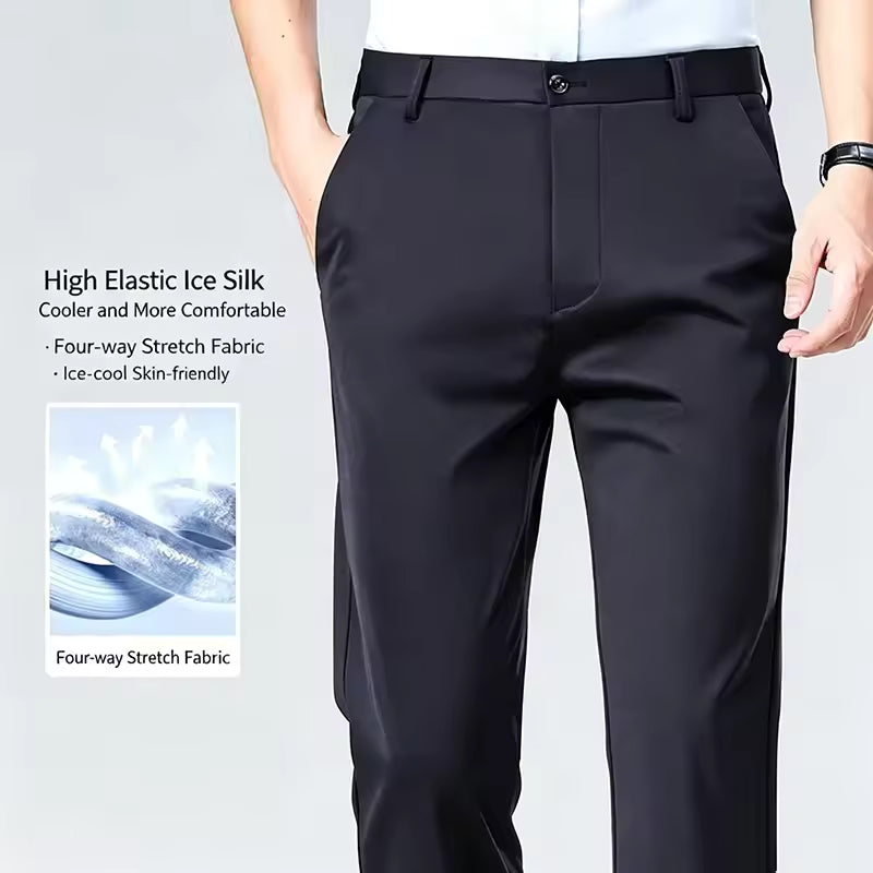 Carrera Versátil, pantalón de corte recto en azul marino